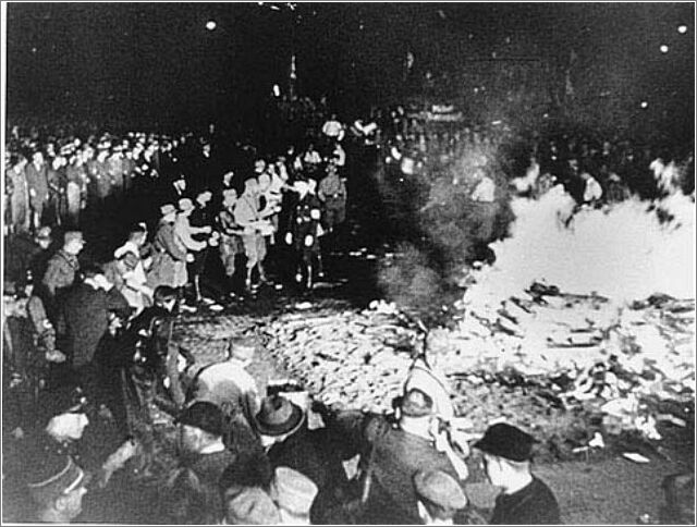 Book burning at the Opernplatz May 10, 1933